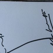 Croquis de mode Christian Dior accompagnée d'une photographie
