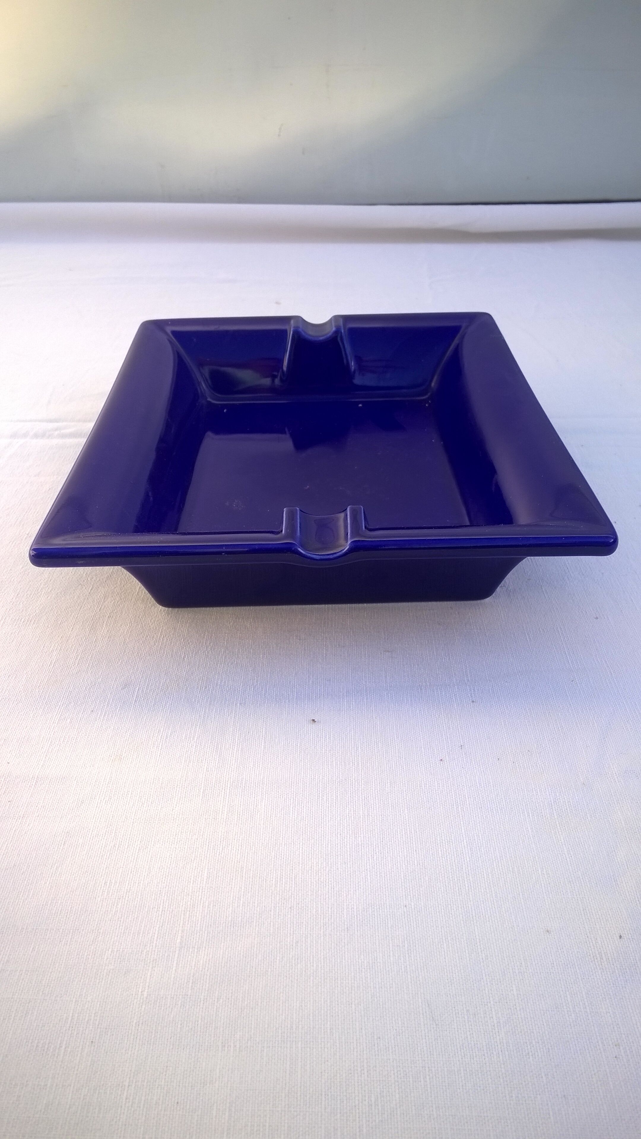Blue ashtray