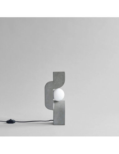 Lampe de table, lampe à poser, modèle Mini - Gris foncé, en céramique, œuvre contemporaine.