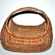 Vintage wicker gondola basket