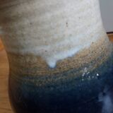 Handcrafted stoneware vase signed Eric Pepin