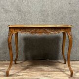 Louis XV style curved desk in blond walnut circa 1880