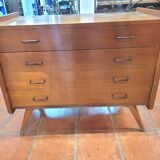 Vintage oak chest of drawers from the 60s