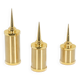 Set of 3 candlesticks in gilded brass. Work of art craftsman.