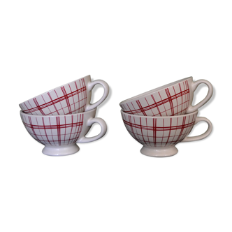 Lot de 4 tasses à anses