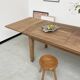 Table de ferme chêne 270 cm avec allonges