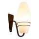 Large outdoor lamp made from metal and opal glass