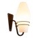 Large outdoor lamp made from metal and opal glass