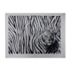 Black and white tiger signed lithograph