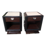 Pair of Art Deco style bedside tables