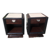 Pair of Art Deco style bedside tables