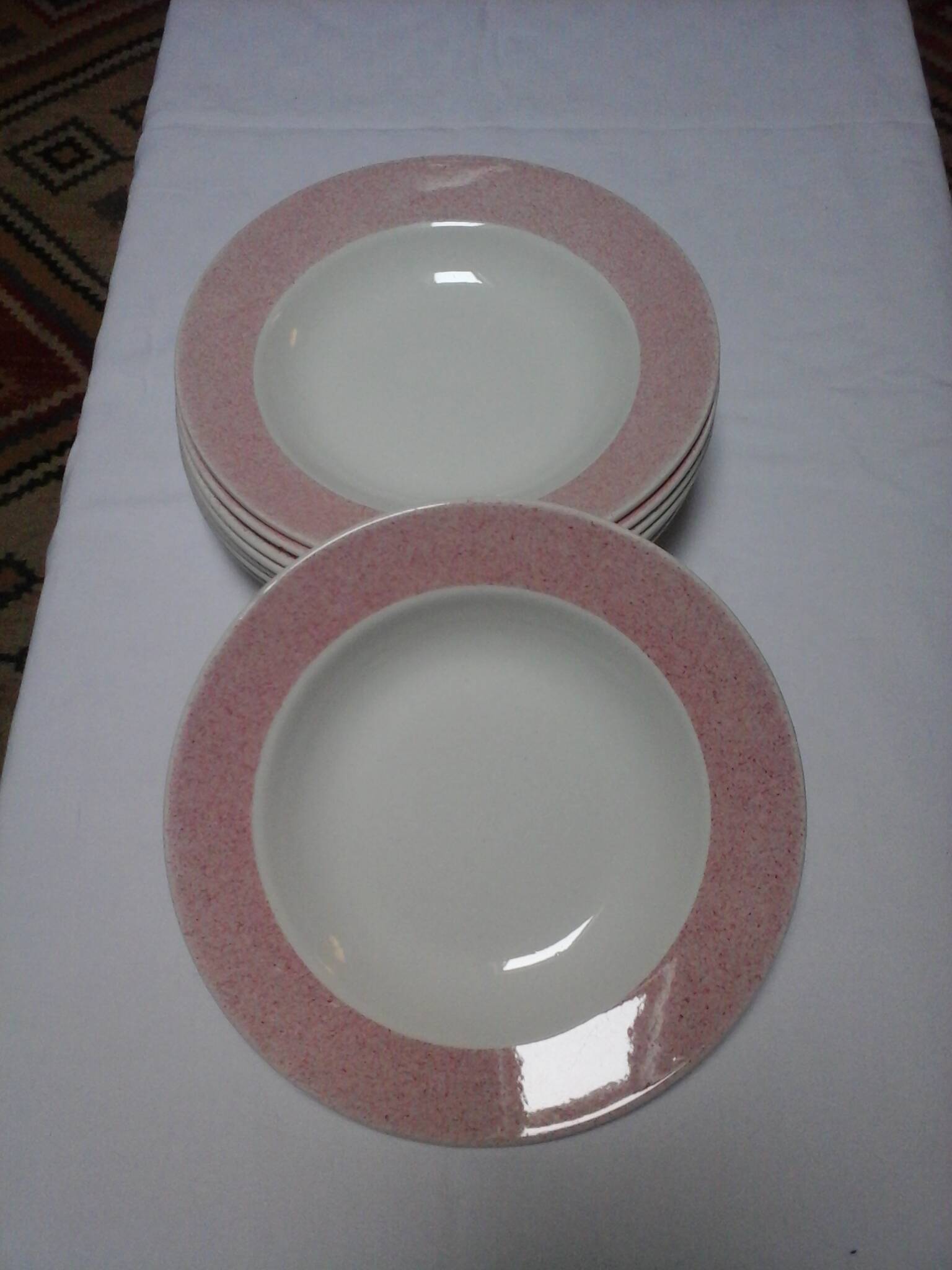 8 Badonviller soup plates