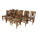 Set of 12 Provençal Chairs in Cherry Wood – Mid 20th Century