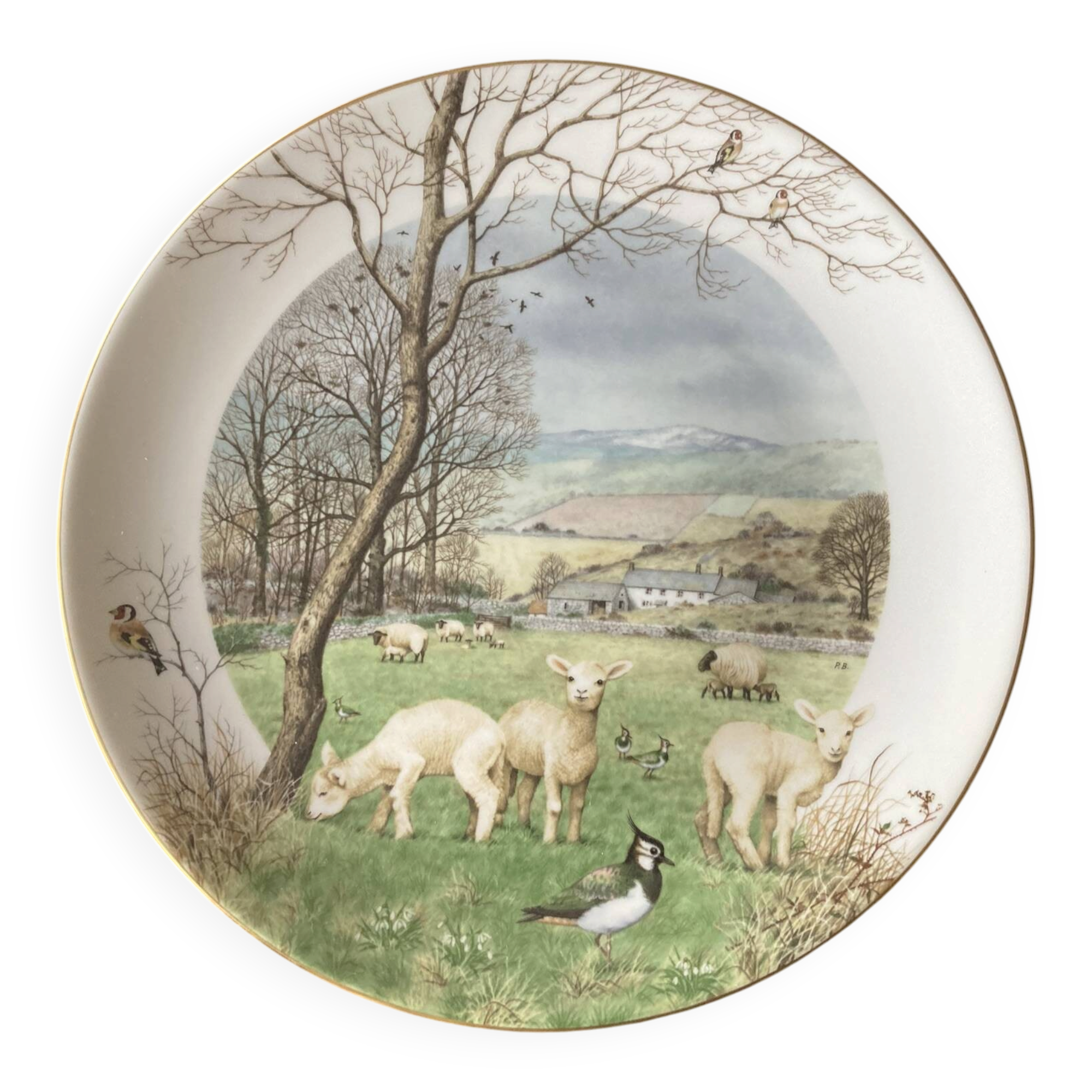 Set of 12 decorative plates Royal Worcester – Peter Barrett – Edition