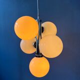 Pendant lamp chrome 70s