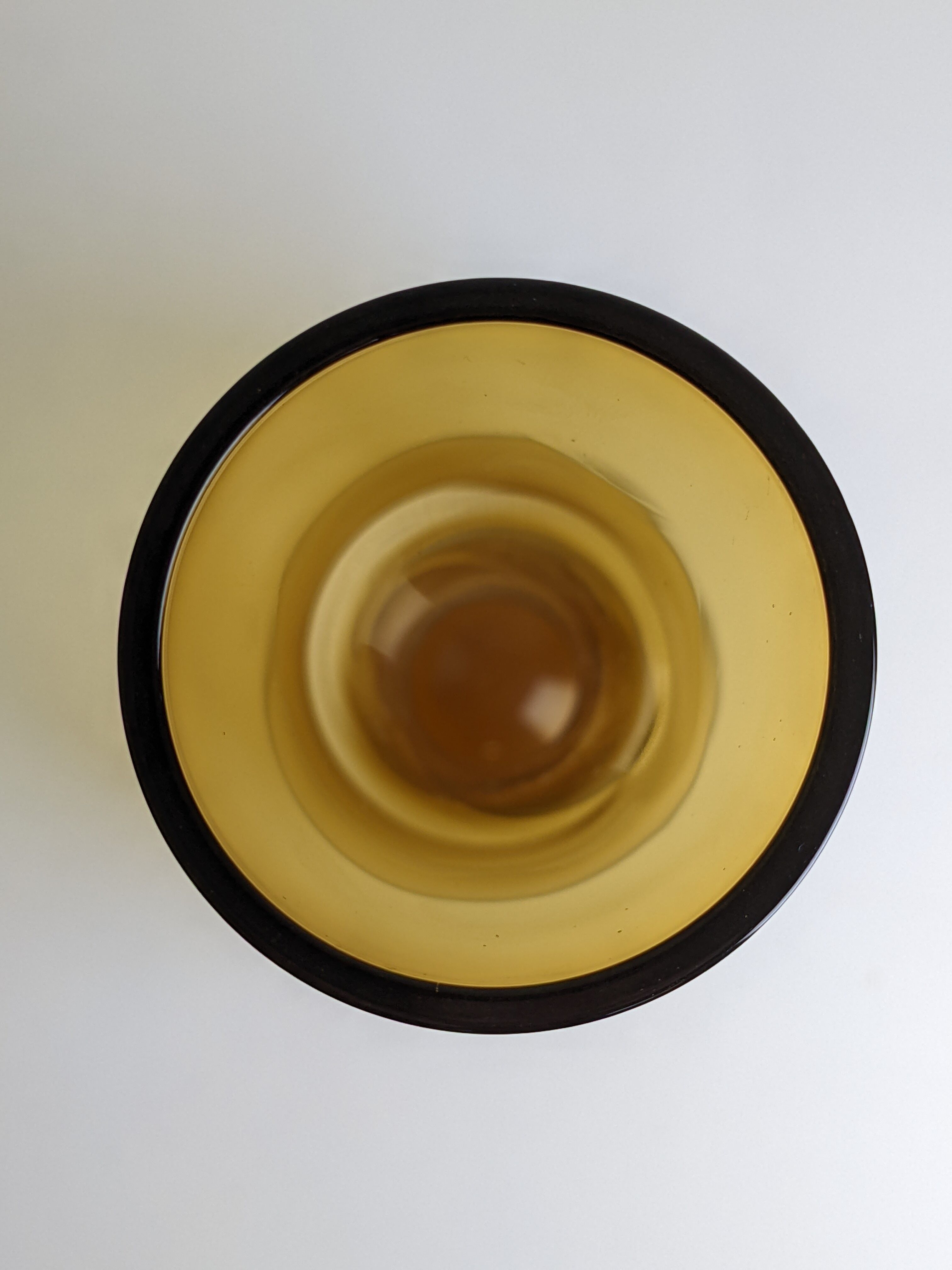 Large scandinavian vase in blown glass by arthur percy for gullaskruf, sweden - 50s