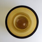 Large scandinavian vase in blown glass by arthur percy for gullaskruf, sweden - 50s