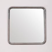 Vintage 60's wall mirror in chrome metal italian design