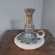 Rhodaceram flamed cloud sandstone candle holder