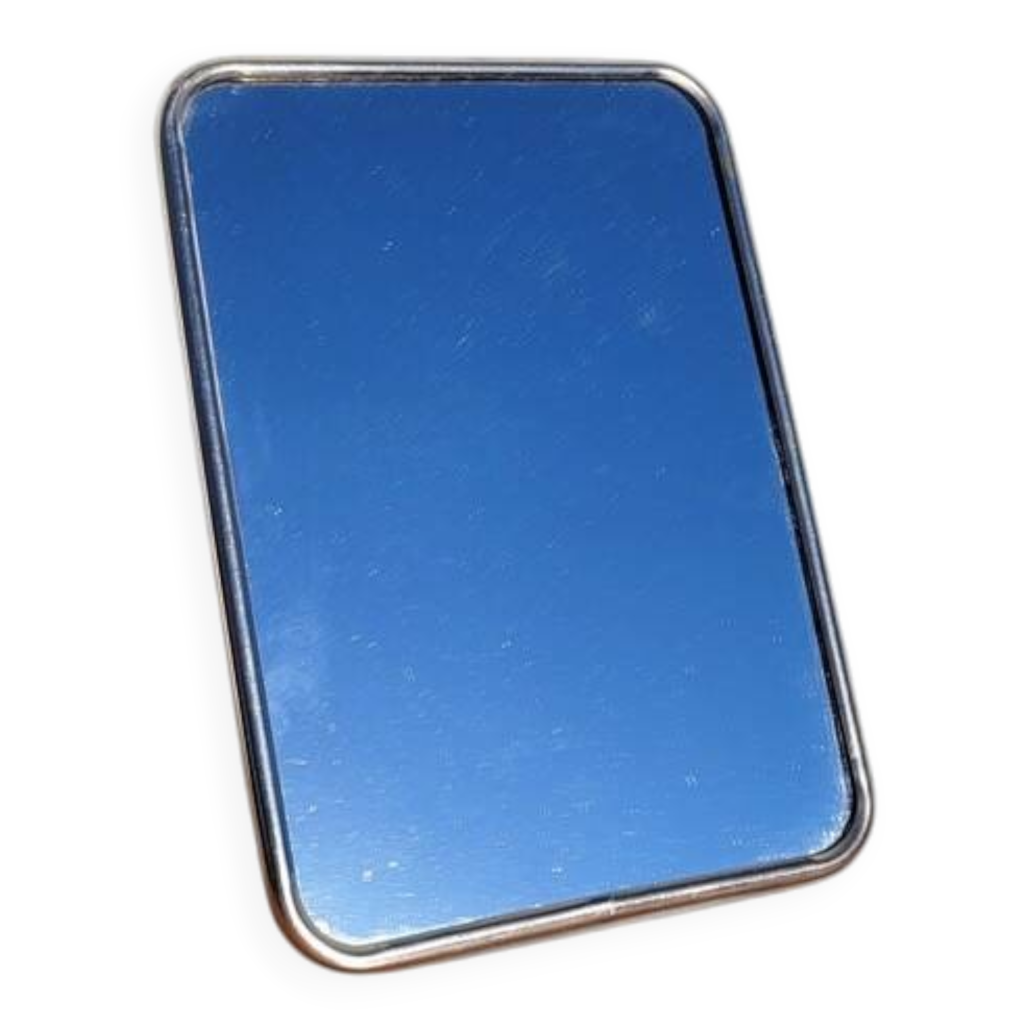 Small vintage barber mirror 13x18cm beige