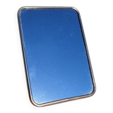 Small vintage barber mirror 13x18cm beige