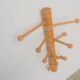 Vintage wooden wall coat holder