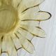 Yellow translucent blown glass pocket emptier