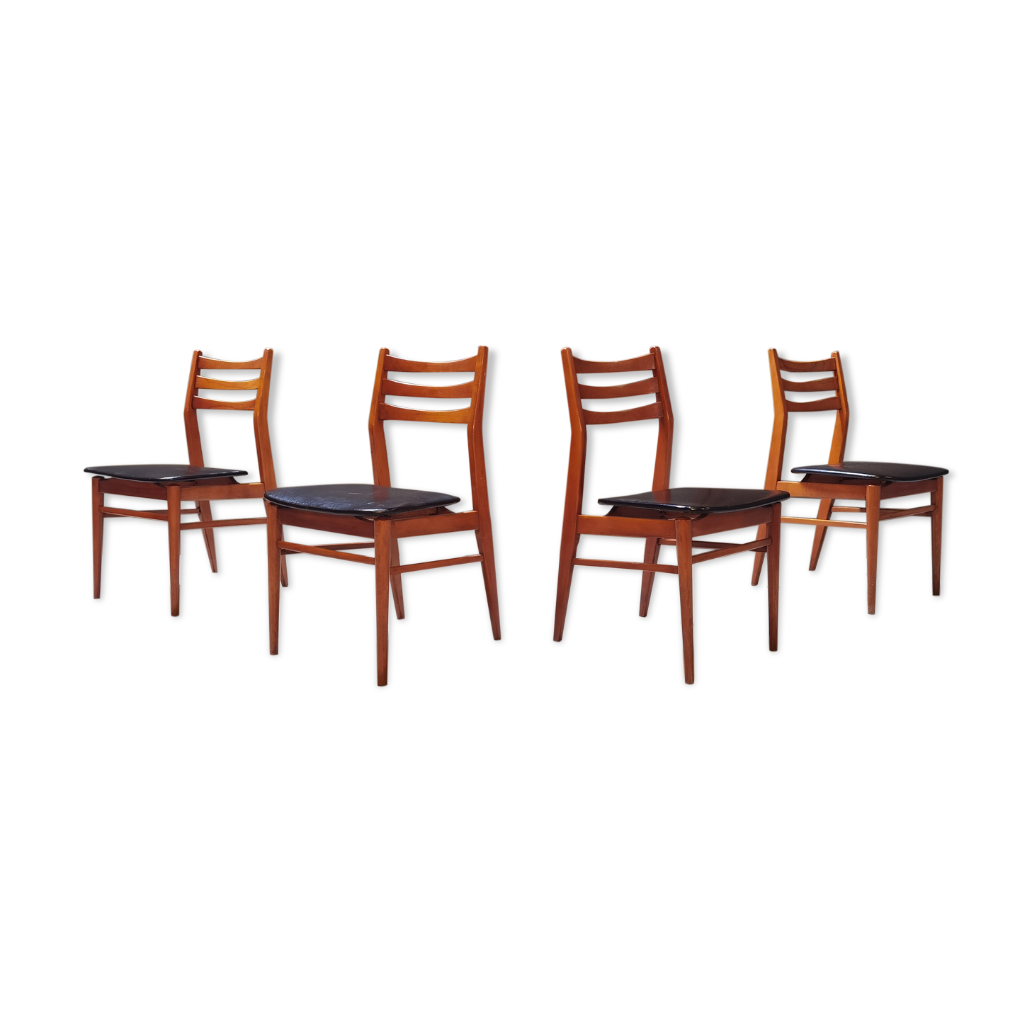 Set of 4 french chairs in scandinavian style year 60