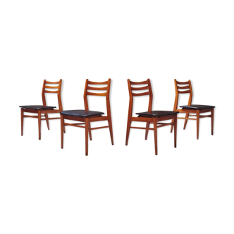 Set of 4 french chairs in scandinavian style year 60