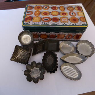 50 Mini vintage small oven moulds