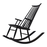 1960s Varjosen Puunjalostus beech rocking chair, Finland