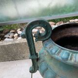 Medici vases, urns with handles, signed Faure in Revin