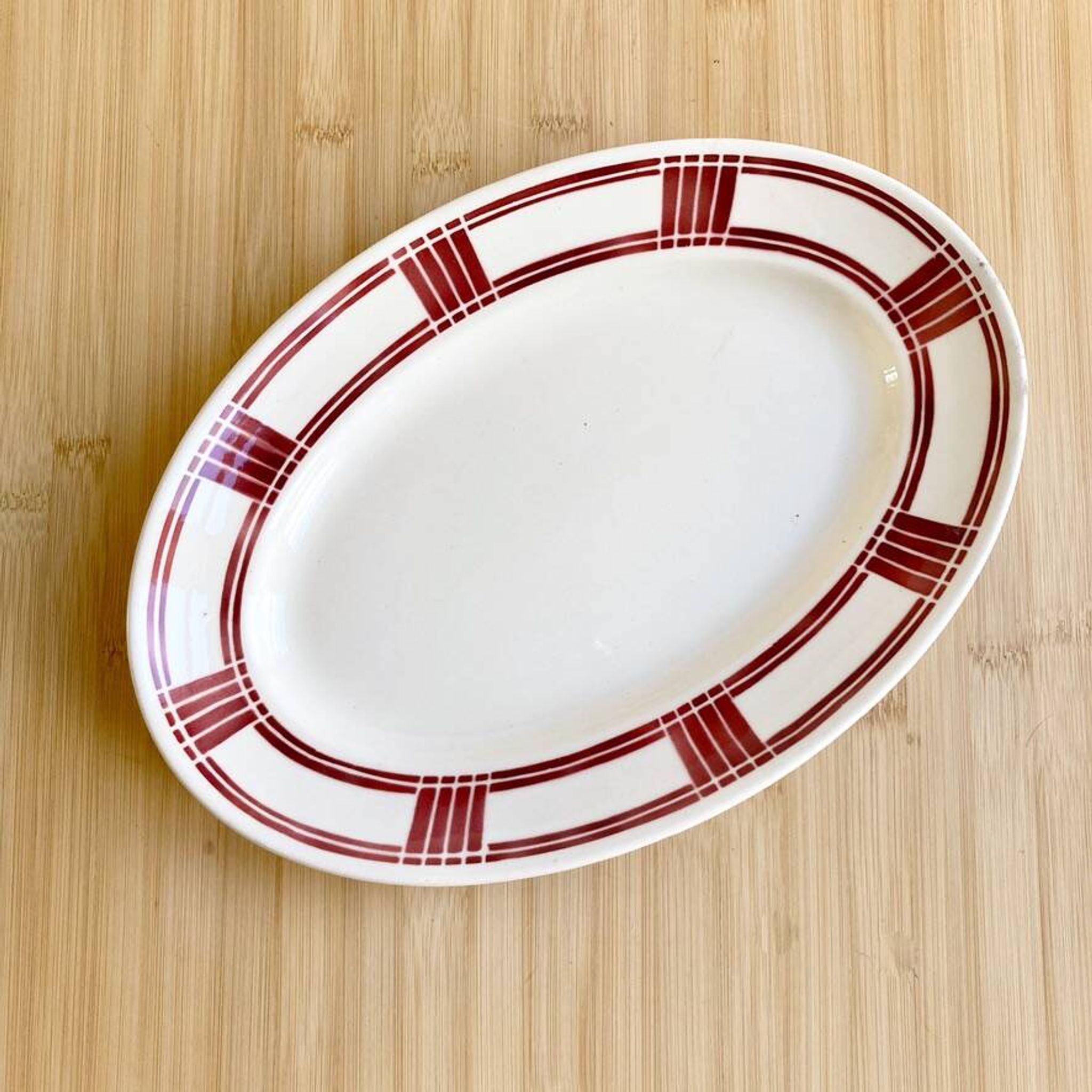 Oval dish Badonviller 30's