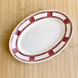 Oval dish Badonviller 30's