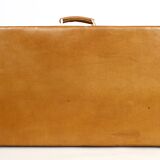 Set three vintage leather suitcases