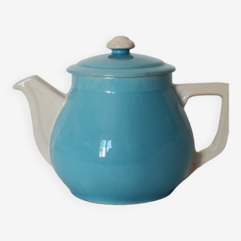 Two-tone ceramic teapot