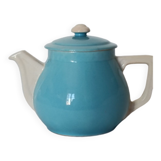 Two-tone ceramic teapot