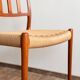 4 chaises danoises par Niels O. Møller, JL. Moller # 83, années 1960