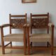 Pair of thrones vintage incredible chairs.