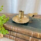 Brass cellar rat candle holder