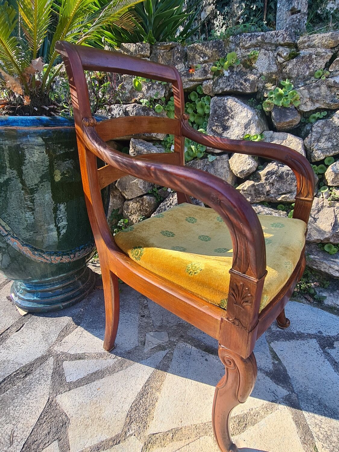 Pair of Empire style armchairs