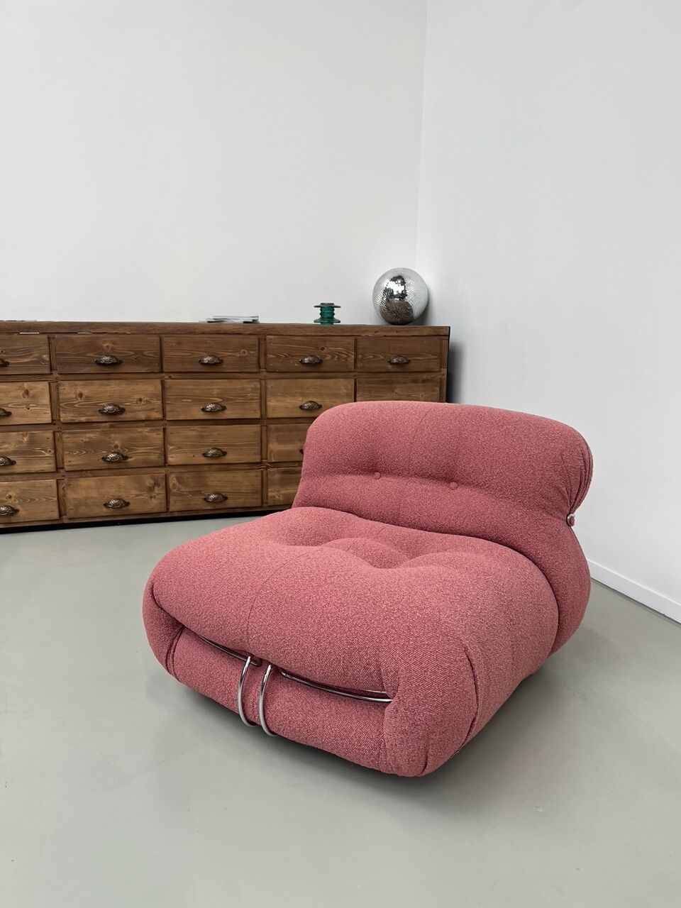 Armchair Soriana Afra and Tobia Scarpa 60s Cassina