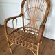 Fauteuil en rotin adulte années 60/70