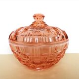 Candy or sugar maker in pink glass