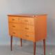 Norwegian Commodity 3 drawers in Teck, Vintage Scandinavian 1960s