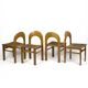 Set of 4 Arcadia chairs by Adalberto Caraceni for Tagliabue, Italy 1970s