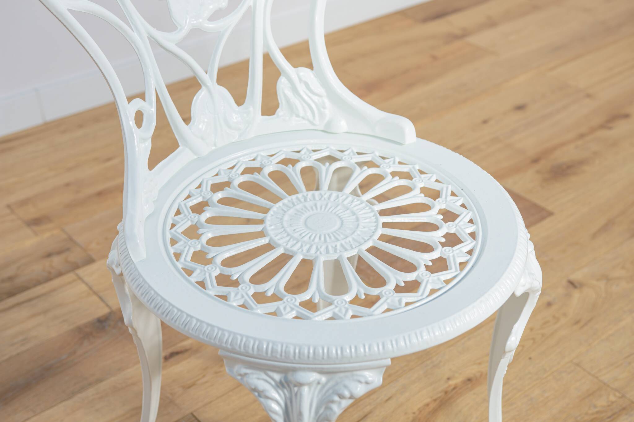 Art Nouveau Aluminum Garden Chairs, 1950s, United Knigdom, Set of 5