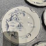 6 earthenware plates