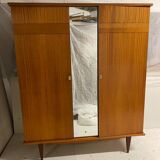 Vintage wardrobe with compass feet from the 60s