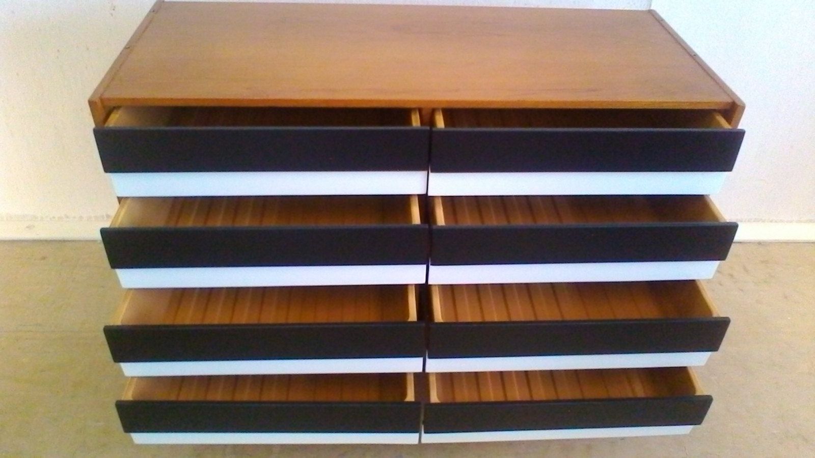 Drawers black and white Czech Republic 1960 s